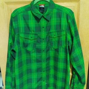 The North Face Green Men's Light Button Up